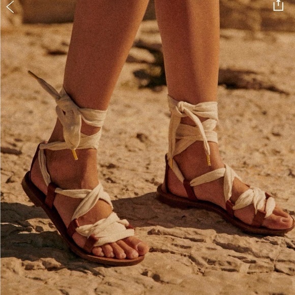 Sezane Kayla Low Sandals size 8 (2 laces included) - Picture 4 of 6